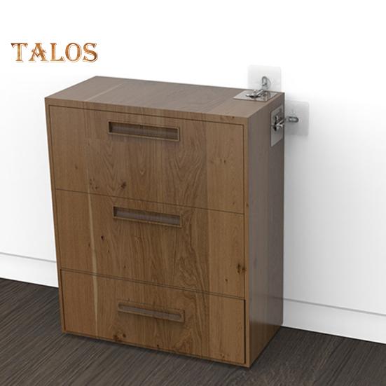 2 шт., устройство против падения мебели, сверление не требуется, L-образный кронштейн, прозрачный бесшовный клейкий настенный кронштейн с защитой от кончиков, комплект для безопасной защиты детей