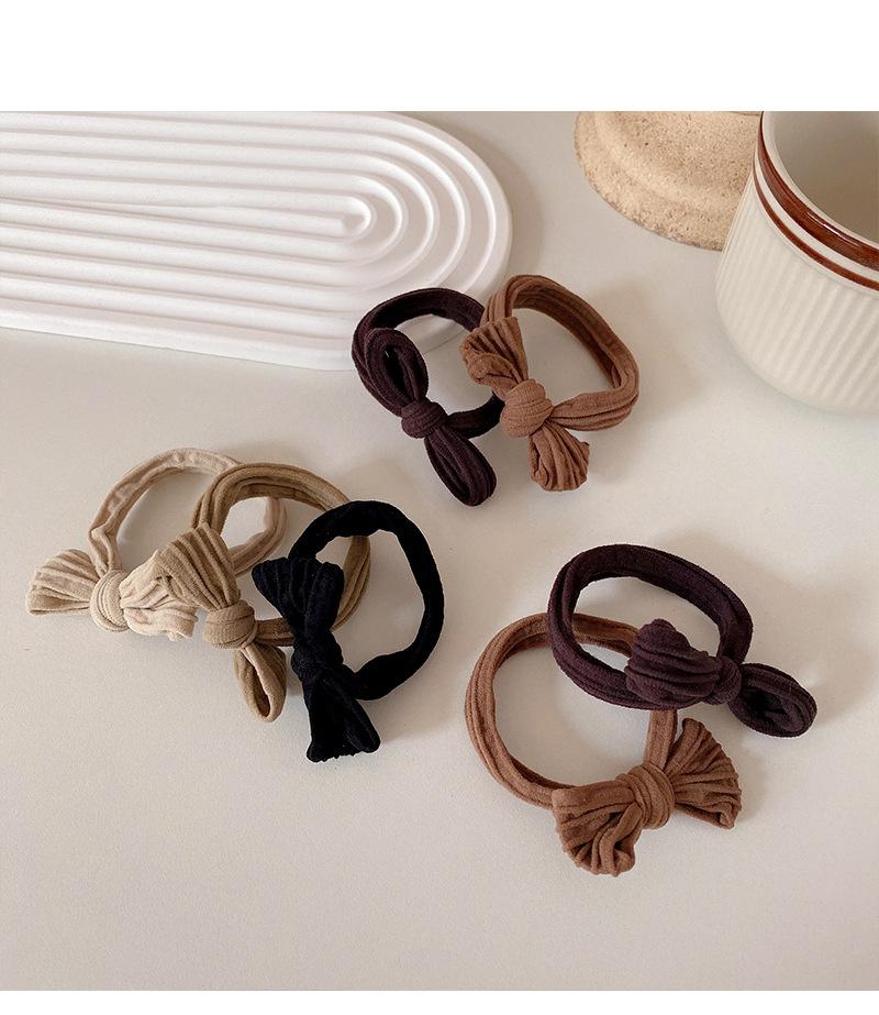 5pcs/10pcs Women Hair Ties Simple High Elastic Sweet Bowknot Ponytail Hair Accessories
