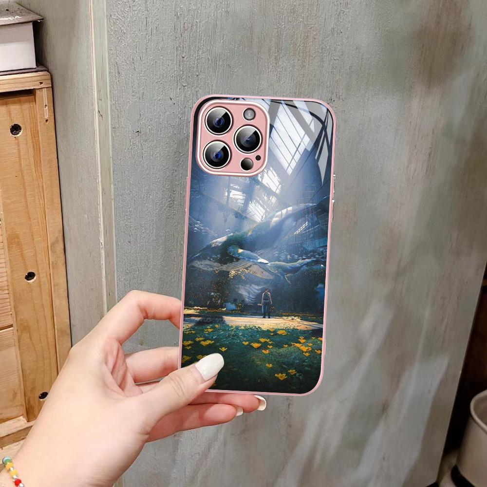Чехол для телефона с китом Закаленное стекло Для iphone 14 13 12 11 Pro Mini XS MAX 14Plus X XS XR Fundas
