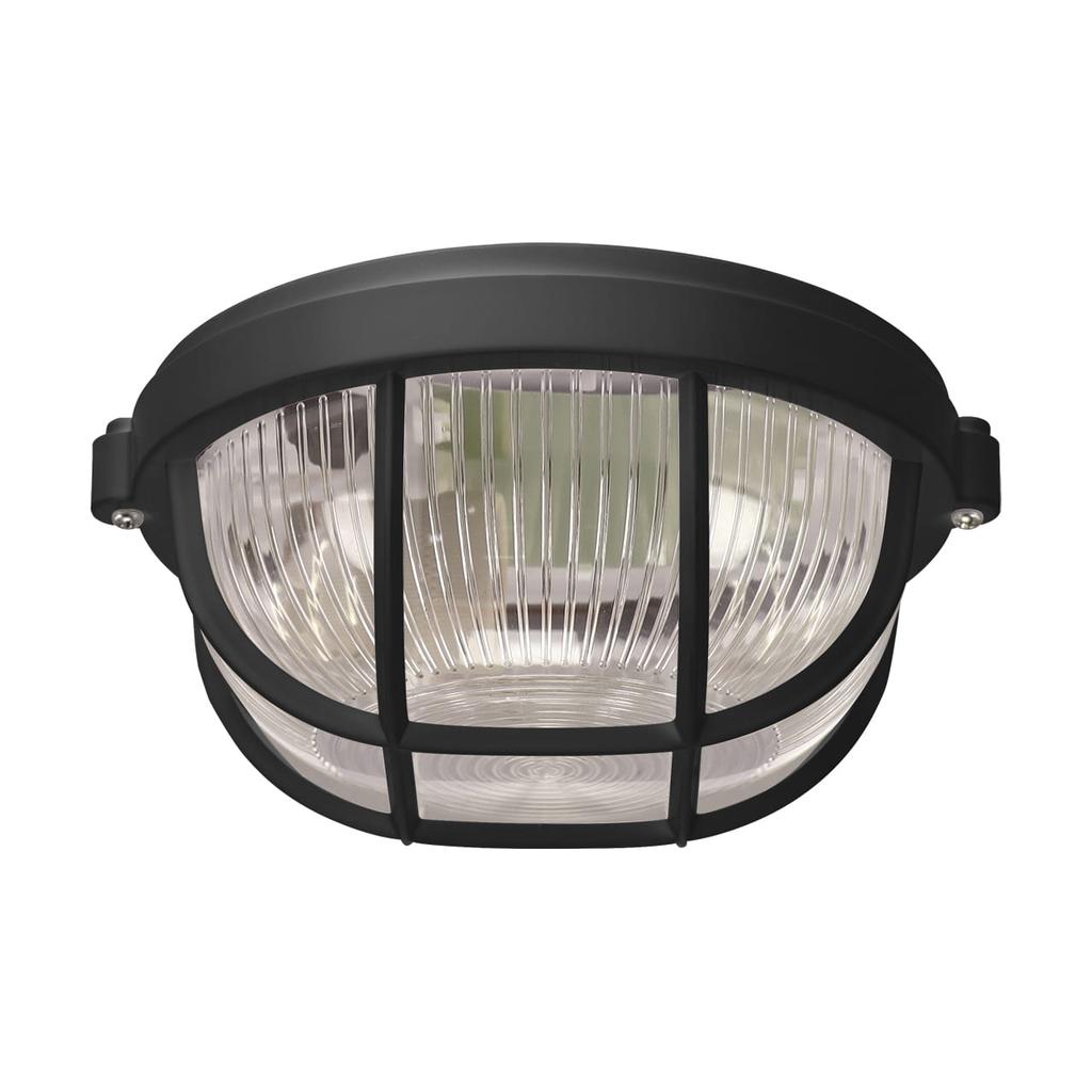 Plafoniera hermetyczna 10W E27 IP65 czarna okrągła SALTO PRO Ideus 04318