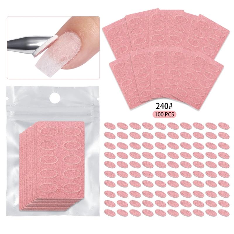 100/180/240 Count Nail File Sanding Discs Abrasive Material for Professional Manicurists and DIY Enthusiasts