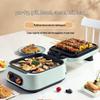 Многофункциональная электрическая шабу-шабу и гриль блинница: Двусторонняя нагревательная поверхность, большая вместимость, сковорода для жарки и гриля высокой ценности.