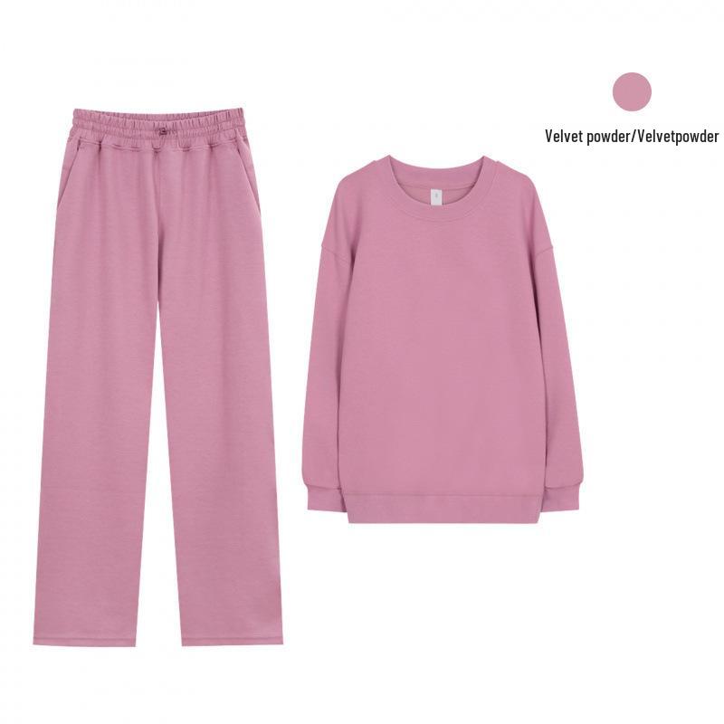 Оригинальный женский комплект Lulu для фитнеса и бега: Длинный свитшот с круглым вырезом и брюки из материала Air Layer