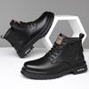 Универсальные мужские мотоциклетные ботинки с круглым носком, новое поступление, высокая обувь, модный бренд, удобные ботильоны, обувь для отдыха и прогулок