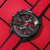 Diesel DZ4530 Griffed Chronograph красные силиконовые мужские часы