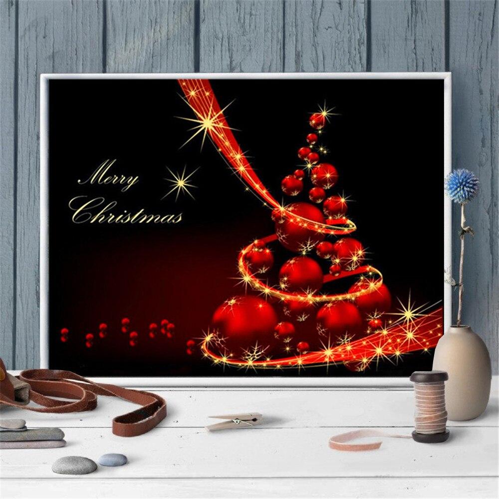 5D алмазная живопись Пейзаж Ремесло Распродажа Алмазная вышивка Рождественская елка Искусство Горный хрусталь Ручная работа Подарок Настенное искусство