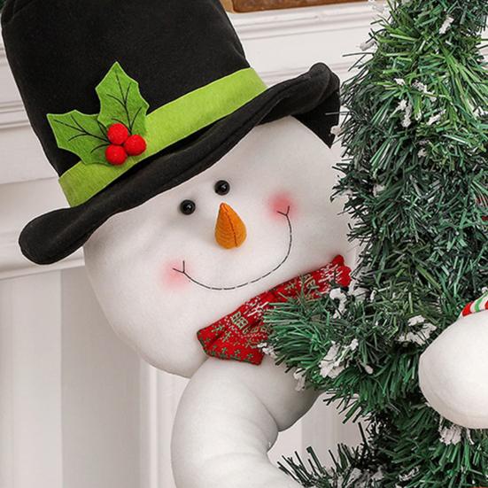 Украшение рождественской елки Санта-Клаус Снеговик плюшевые куклы с длинной рукой Рождественское украшение для теплой праздничной атмосферы