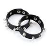 Крутой готический рок-браслет с заклепками, винтажный байкерский браслет-манжета, новые 2 шт., панк-браслет с шипами и черепом из кожи, для женщин и мужчин.