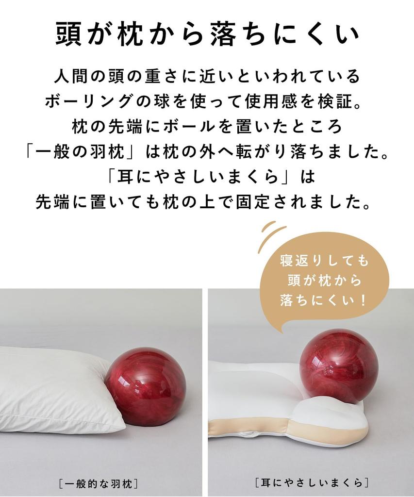 Представлено на DayDay [Подушка NeOchi] Подушка для наушников, Пена с памятью, Моющаяся, Включает сетку для стирки, Сделано в Японии