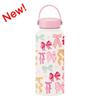 2025 New Model 1L Large Capacity Thermos Cup with Wide Mouth, Portable Handle, Sports Water Bottle, Outdoor Printed Water Cup for Women