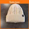 Knit Hat Mens With Solid Color Design Thick Knit Hat For Winter And Autumn Use