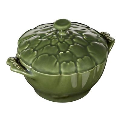 Керамическая кастрюля Staub Артишок 13 см (Базилик зеленый)