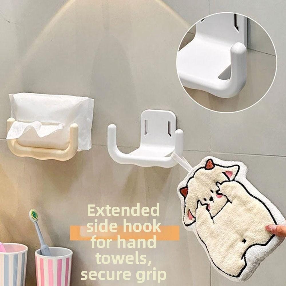 Removable Wet Tissue Storage Rack U-shaped Paper Towel Container Mirror Cabinet