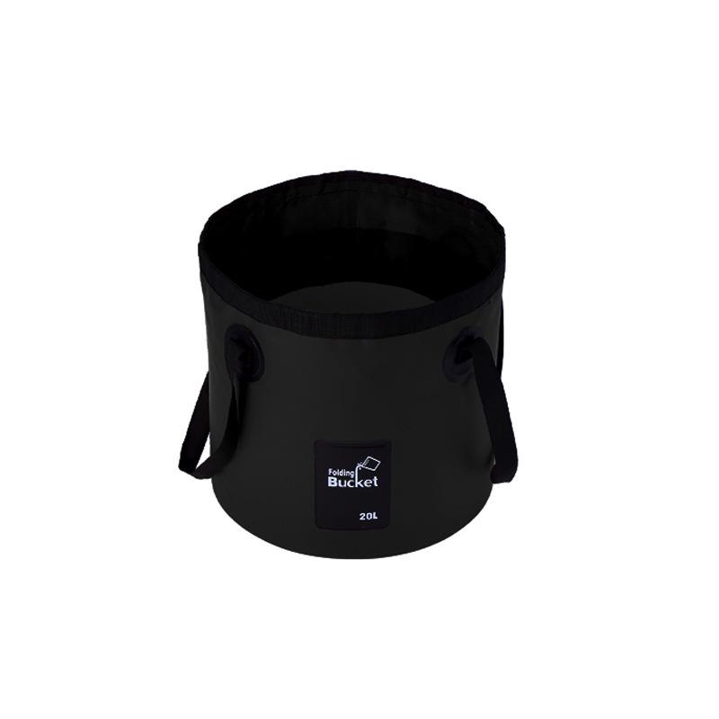 Складное ведро для воды из ПВХ большой емкости для кемпинга, мойки автомобиля и рыбалки - Легкое и портативное