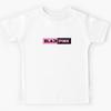 Blackpink Logo Pink Rectangle Kids T-Shirt