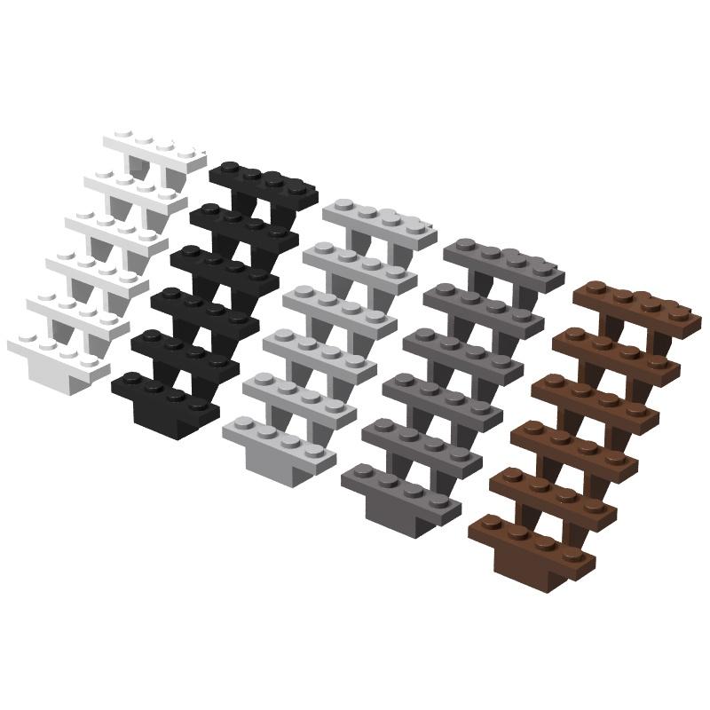 DomesticMOCSplicing Building Blocks Parts Compatible with LE-GO30134 7x4x6Stairs Building Scene