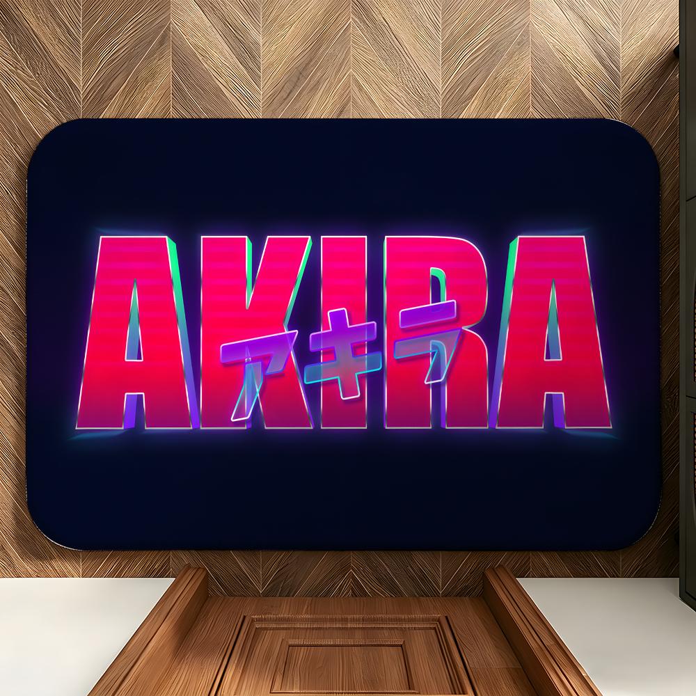 Movie A-AKIRA Floor Mat Soft Flannel Entrance Door Mat Non Slip Absorbent Bathroom Bedroom Floor Rug
