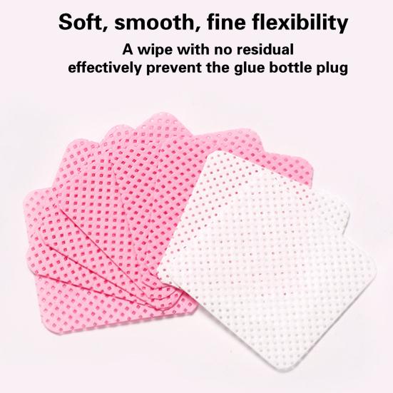 1000Pcs Lint-Free Nail Wipes Absorbent Gel Nail Polish Remover Pads Soft Glue Cleaning Wipes Eyelash Extension Gel Washing Accessories Nail Supplies