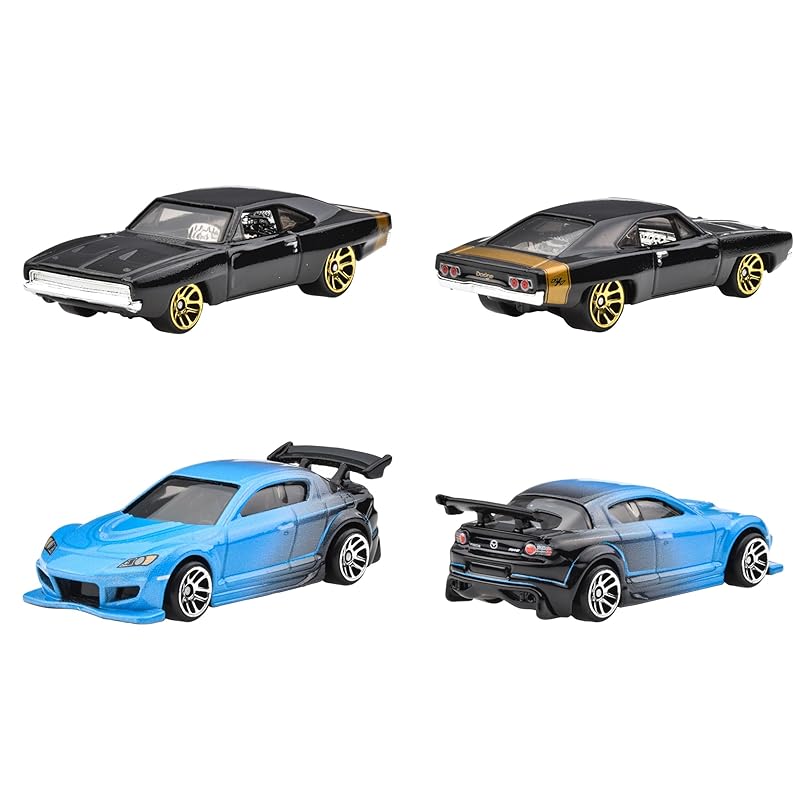 Колеса Hot Wheels) Форсаж 10 машин набор игрушечных машин мини машинка от 3 лет мульти HVX27