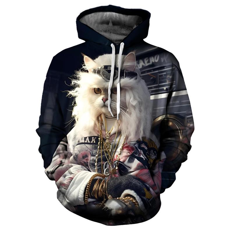 Cool Designs Cat Graphic Hoodie Men Clothes 3d Printed Funny Kids Hoodies Women Harajuku Fashion Y2k Pullover Sweatshirt Hoody