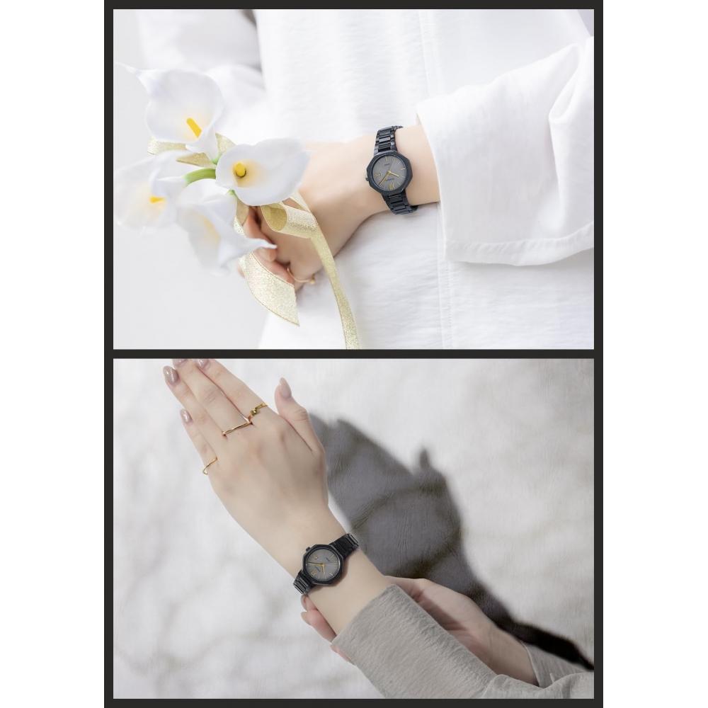 Часы Scene [Casio] Solar Sapphire Glass SHS-4529BD-8AJF женские черные