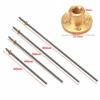 8mm Stainless Steel Trapezoidal Screw Rod with Brass Nut for 3D Printer
