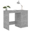 Desk Concrete Grey 100x50x76 cm Wood Based Material