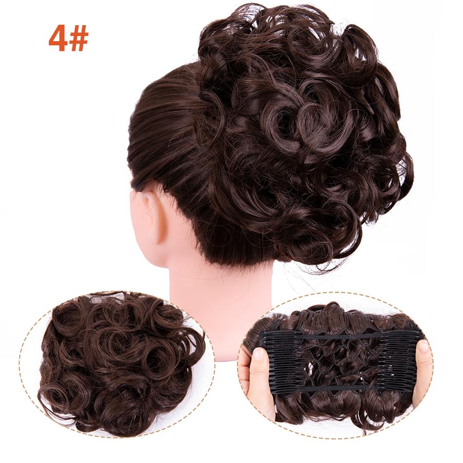 Грязная расческа на заколке для волос в виде пучка, 1 шт., взлохмаченная прическа, наращивание волос, пучок, вьющиеся шиньоны, резинки для волос для женщин и девочек