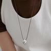 By Hyeres Echo Shell String Necklace (Silver) BH7N59772WB800