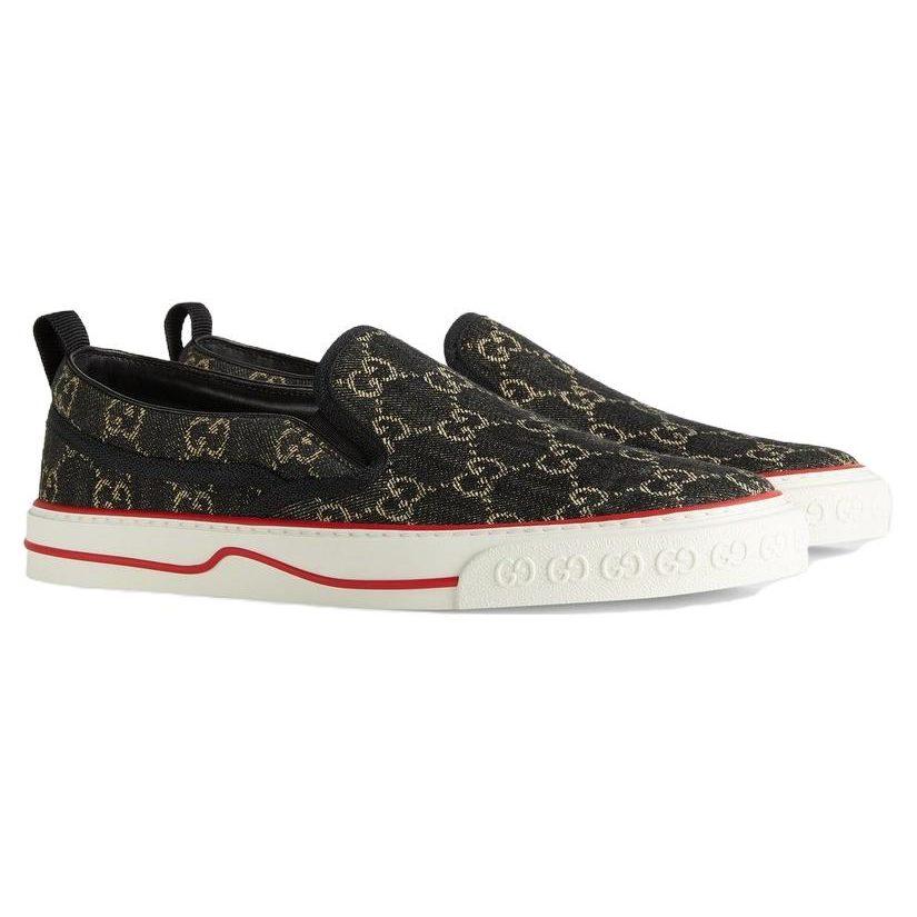 Gucci Кеды Tennis 1977 Slip-On 'GG Черный Деним' 643489 UN360 1294