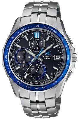 OCEANUS Manta OCW-S7000-1AJF Bluetooth Радио-синхронизация Солнечная батарея Титан Хронограф Часы Сделано в Японии