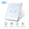LangYeao for Tuya WiFi Touch Wall Switch Brushed Aluminum Bezel Smart Life Control Capacitance Remote Voice Control Timing No