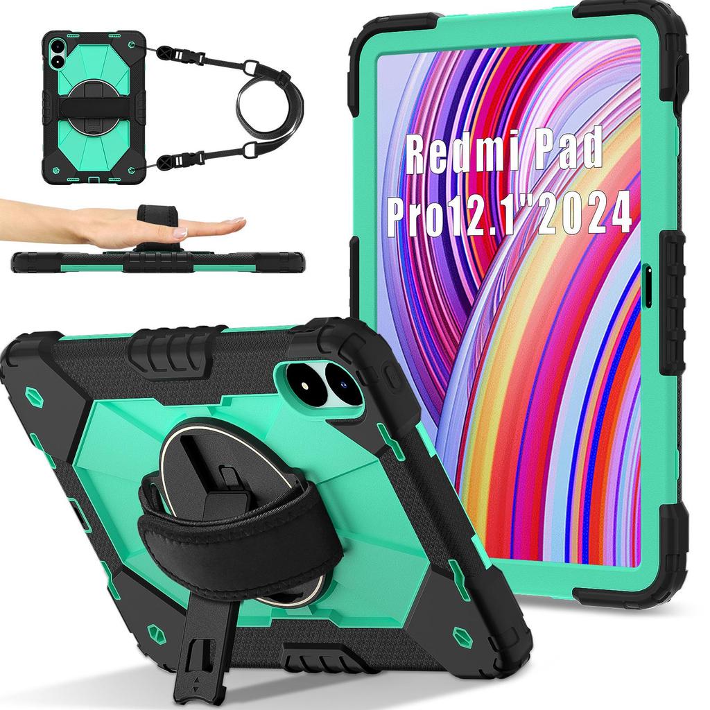Совместимо с Redmi Pro 12,1 дюйма, Redmi SE 8,7 и Redmi Pad 2: Чехол для планшета с ремешком для руки и подставкой.