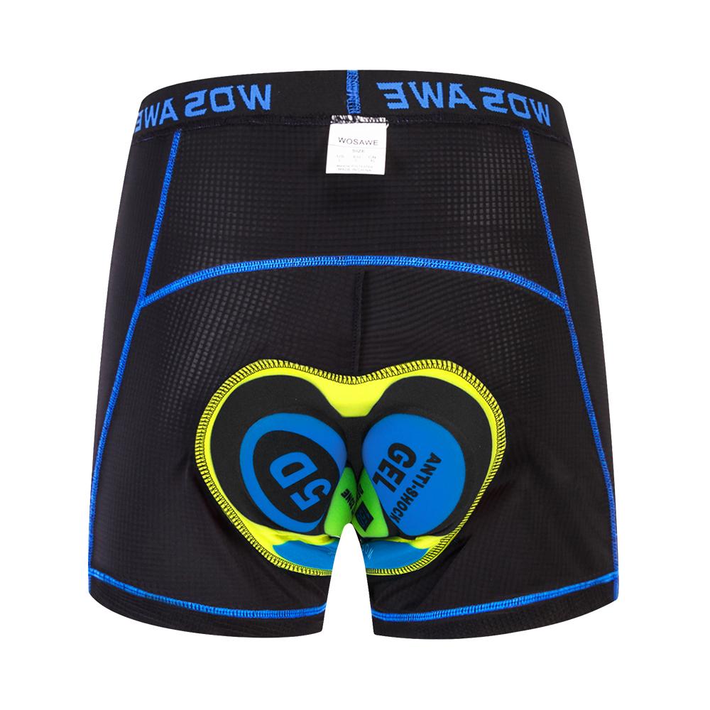 Wosawe Велосипедные шорты с 3D гелевой подкладкой, силиконовое велосипедное нижнее белье, компрессионные велосипедные шорты для горного велосипеда, дышащие дорожные шорты с защитой от пота