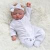 48cm Soft Cotton Body Reborn Dolls Rosalie 3D Painted Skin Visible Veins Newborn Doll True To Like Cute Sleeping Doll Baby Toys for Kids Holiday Gifts