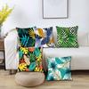 Pillow Case Shrink Resistant Anti-scratch Multi Styles Modern Assorted Leaves Flower Printed Pillowcase for Car