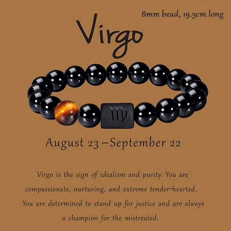 12 браслетов созвездий Homme, браслеты со знаками зодиака, креативный эластичный браслет из бисера для женщин и мужчин, ювелирные изделия для пар, подарки
