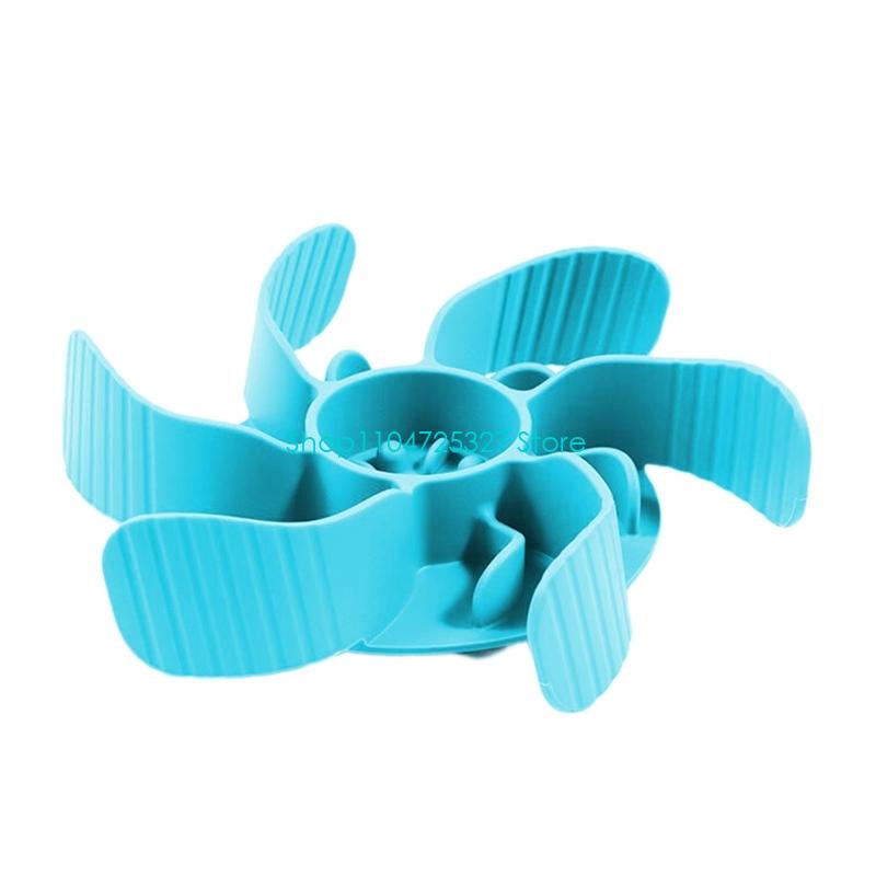 D8KF Slow Feeder Dog Bowl Insert With Strong Suction Cup NonSlip Silicone Pet Dispenser For Healthy Eating And Digestion