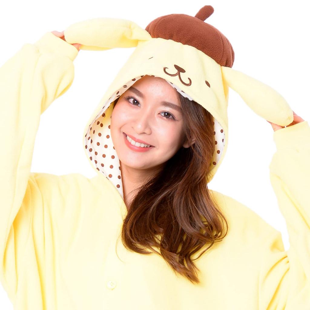 SAZAC Character Fleece Kigurumi Size Fits Sanrio Pompompurin (One All) -