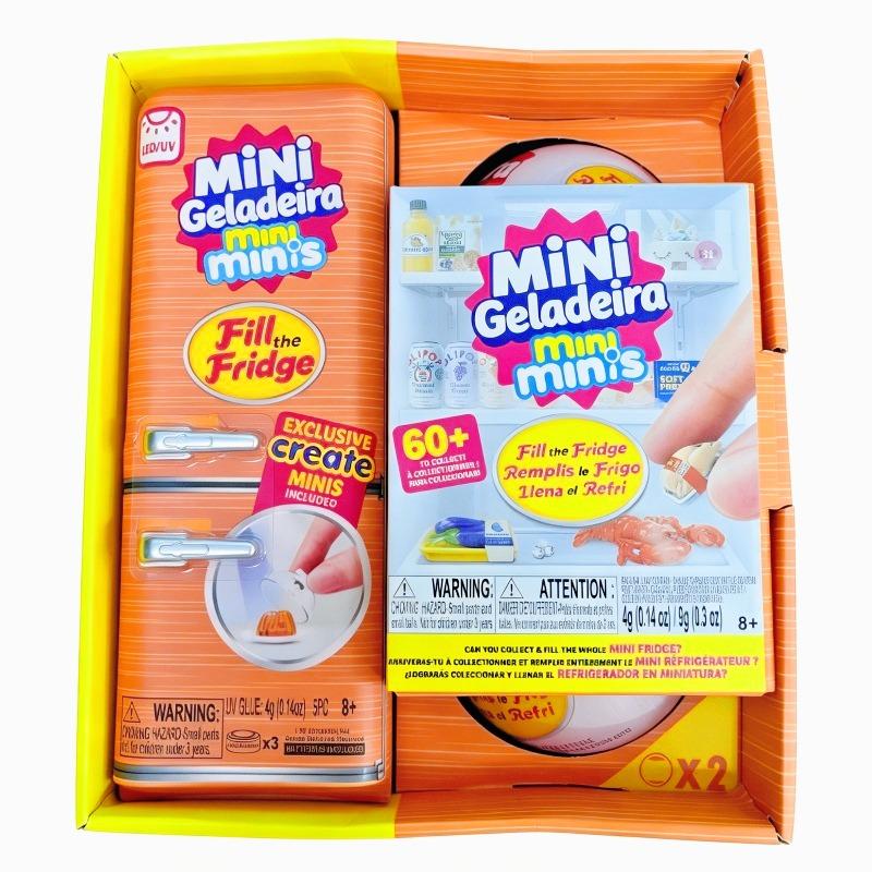 Мини-холодильник Игровой набор Симуляция Мини-еда Шарик Контейнер-сюрприз Мини-домик Игрушки Коллекция Аксессуаров для еды. Игрушки-сюрпризы