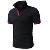 MaleWardrobe Fashion Polos Summer Men's Slim Lapel Solid Color T-Shirt