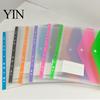 Card Organizer Pouch 11 Hole Expanding File Pockets, Reusable PP Document Sleeves, Transparent Student Project Waterproof Bag for Home Office