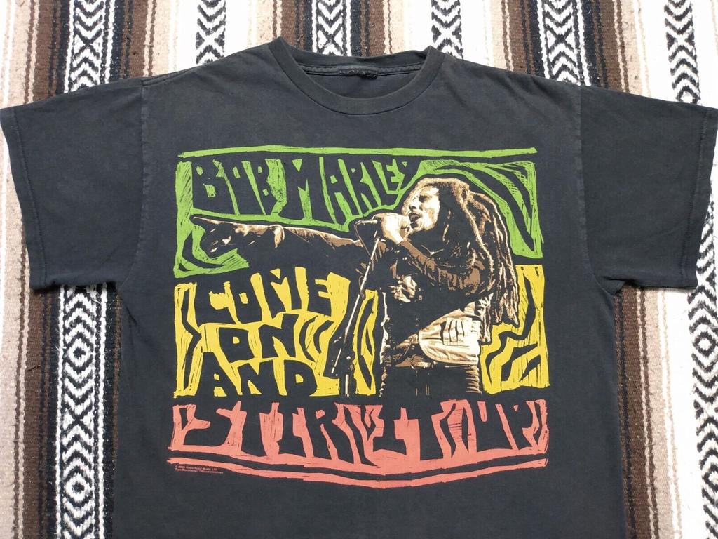 Bob Marley Stir it Up T Shirt Reggae Rasta vtg Zion Rootswear sz L Rock band tee Unisex T-Shirt