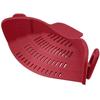 Silicone Kitchen Strainer Clip Pan Drain Rack Bowl Funnel Rice Pasta Vegetable Washing Colander Draining Excess Liquid Univers