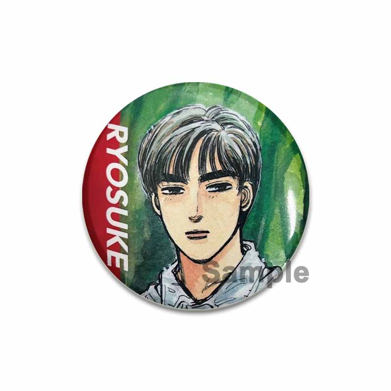 32/44/58MM Initial D Anime Enamel Pins for Clothes Bag Decor Round Cartoon Brooches On Backpack Racing Badge Jewelry Gift Accessory