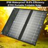 Портативные солнечные панели мощностью 30 Вт, складная солнечная панель. Зарядное устройство для портативного генератора электростанции, USB-порты для похода в фургон на колесах