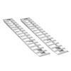 Loading Ramps, 2 Pcs 2400 x 380 mm, Durable Aluminum and Heavy-Duty Trailer Ramp Set with Anti-Slip Plates, 2721.6 kg Combined Capacity, for Carts,