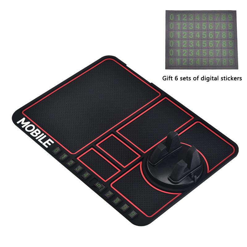 Многофункциональный автомобильный противоскользящий коврик, автомобильный держатель для телефона, GPS-навигация, подушка для хранения, аксессуары для салона автомобиля, приборная панель автомобиля