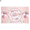 Fashion Clear Printing Decorative Washable Happy Birthday Party Backdrop Cloth Home Decor for Festival Banner