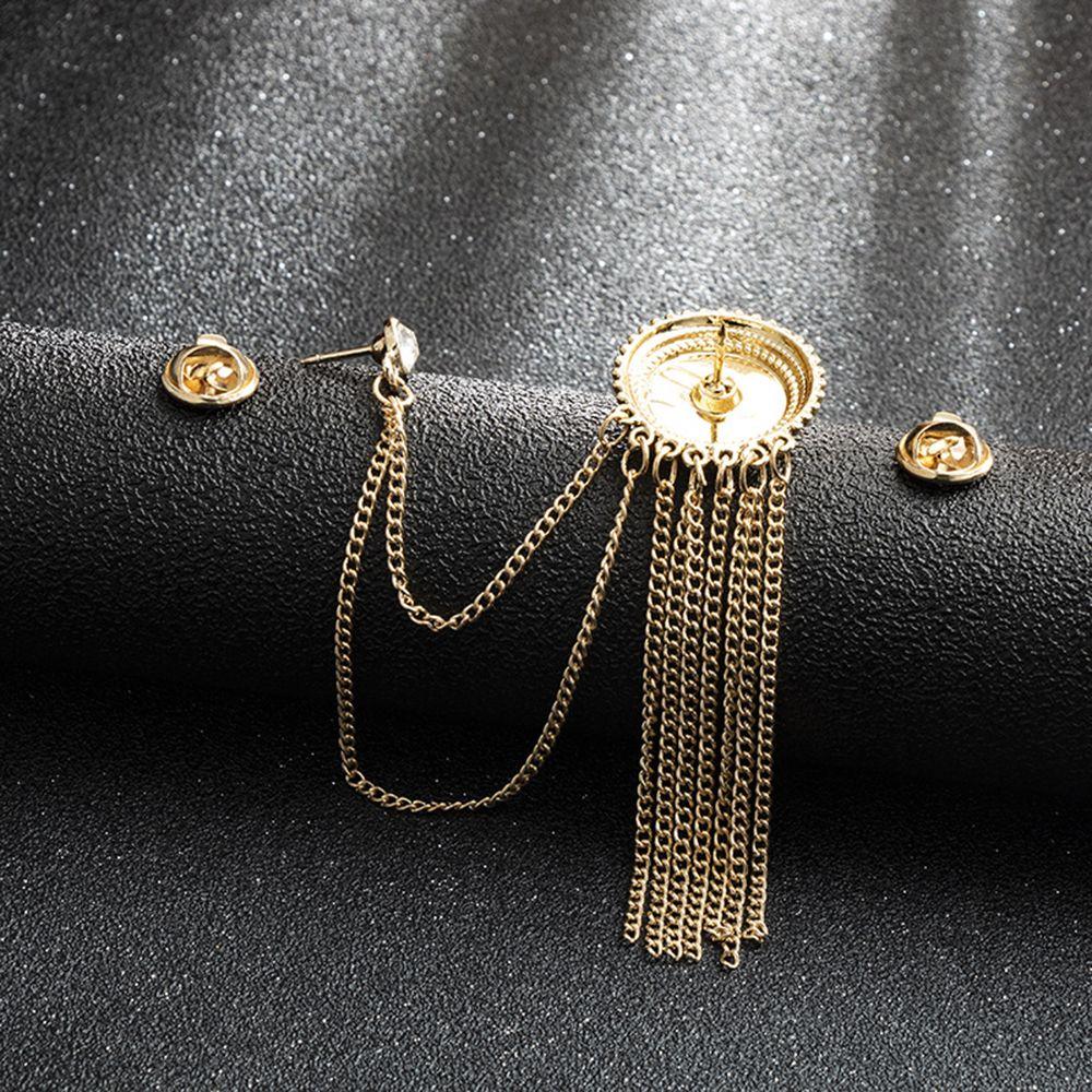 Collar Pin Gift Male Corsage Long Chian Men Badge Korean Style Pin Fashion Jewelry Brooches